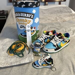 Nike SB x Ben & Jerry's Chunky Dunky Dunk Low Sneakers - Multi Blue/Yellow